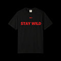 Stay Wild Graphic T-Shirt — Dark Gothic Deer Skull Tee
