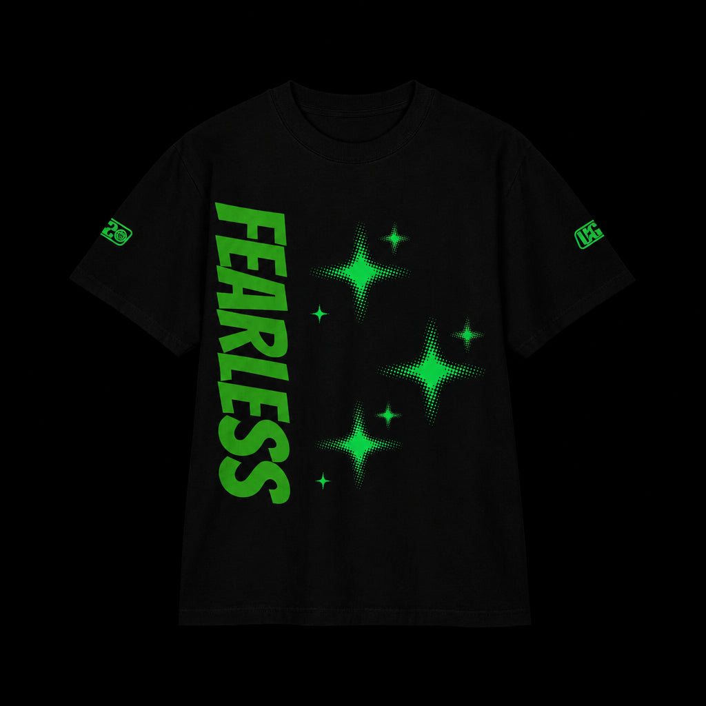 Fearless Green Graphic Tee — "You Got2" Back Print